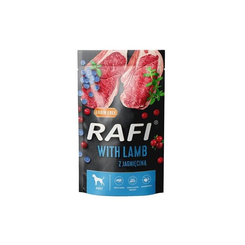 Comida Húmeda Para Perros Dolina Noteci Rafi Cordero, Arándano, Arándano Rojo 500g