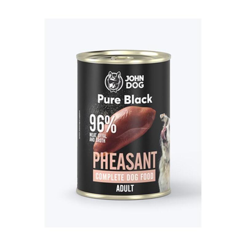 Comida Húmeda Para Perros Jjohn Dog Pure Black Faisán 800g