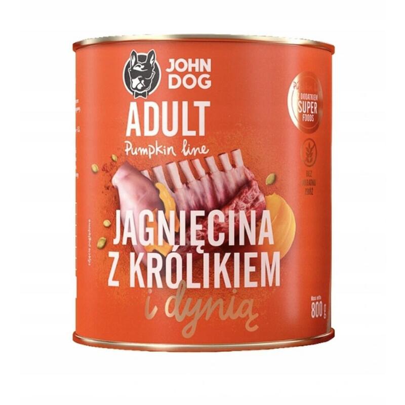 Comida Húmeda Para Perros John Dog Pumpkin Lamb With Rabbit And Pumpkin 800g