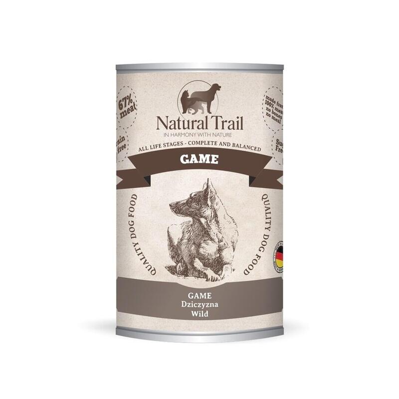 Comida Húmeda Para Perros Natural Trail Carne De Caza 400 G