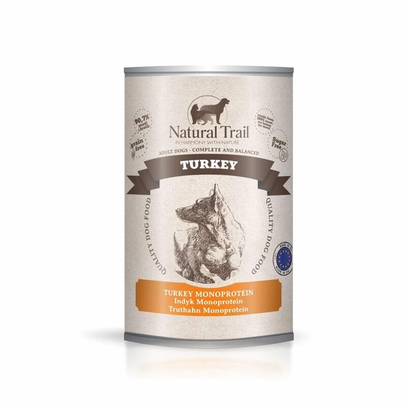 Comida Húmeda Para Perros Natural Trail Pavo 400g