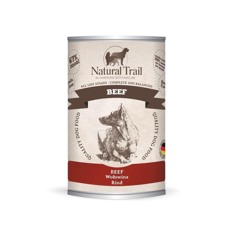 Comida Húmeda Para Perros Natural Trail Ternera 400 G
