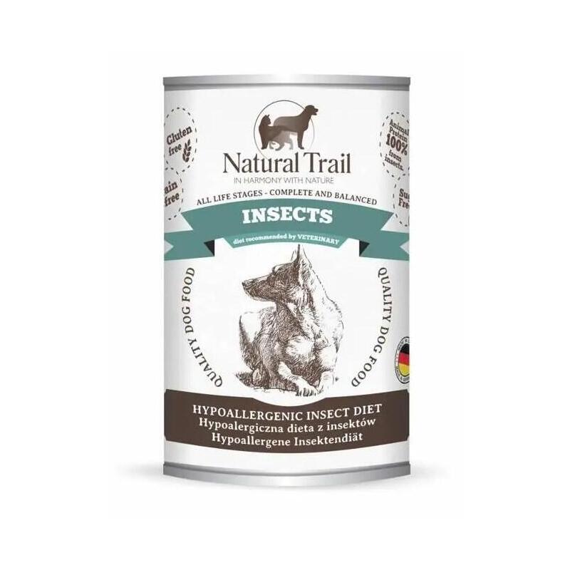 Comida Húmeda Para Perros Natural Trial Dog Insects 350g