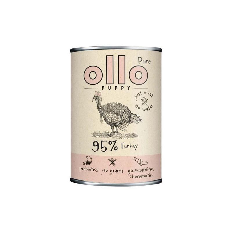 Comida Húmeda Para Perros Ollo Puppy Pure Pavo 400 G