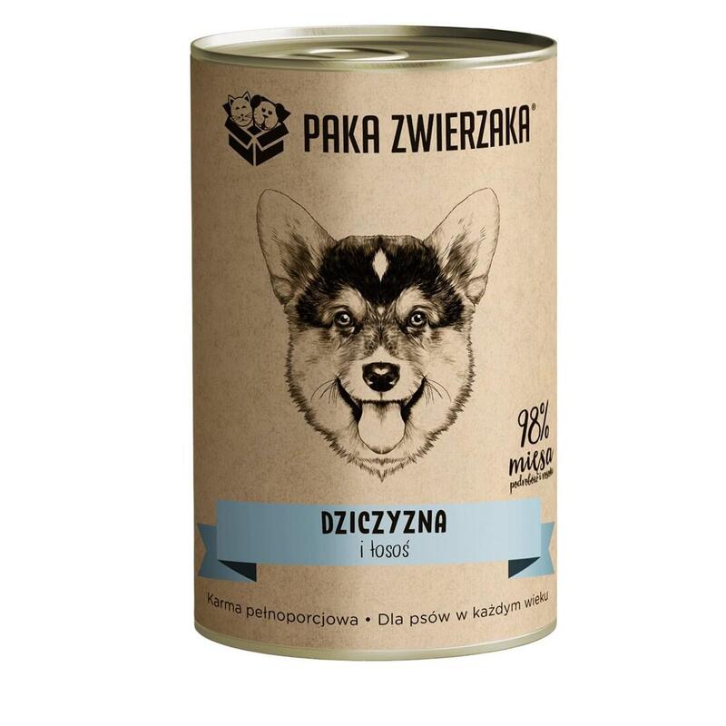 Comida Húmeda Para Perros Paka Zwierzaka Game And Salmon 400g