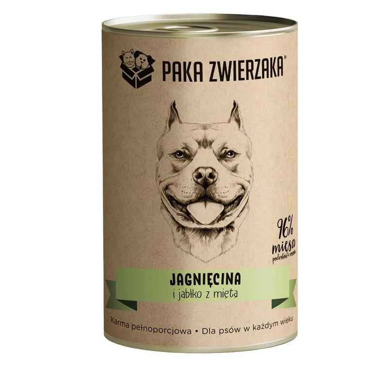 Comida Húmeda Para Perros Paka Zwierzaka Lamb And Apple With Mint 400g