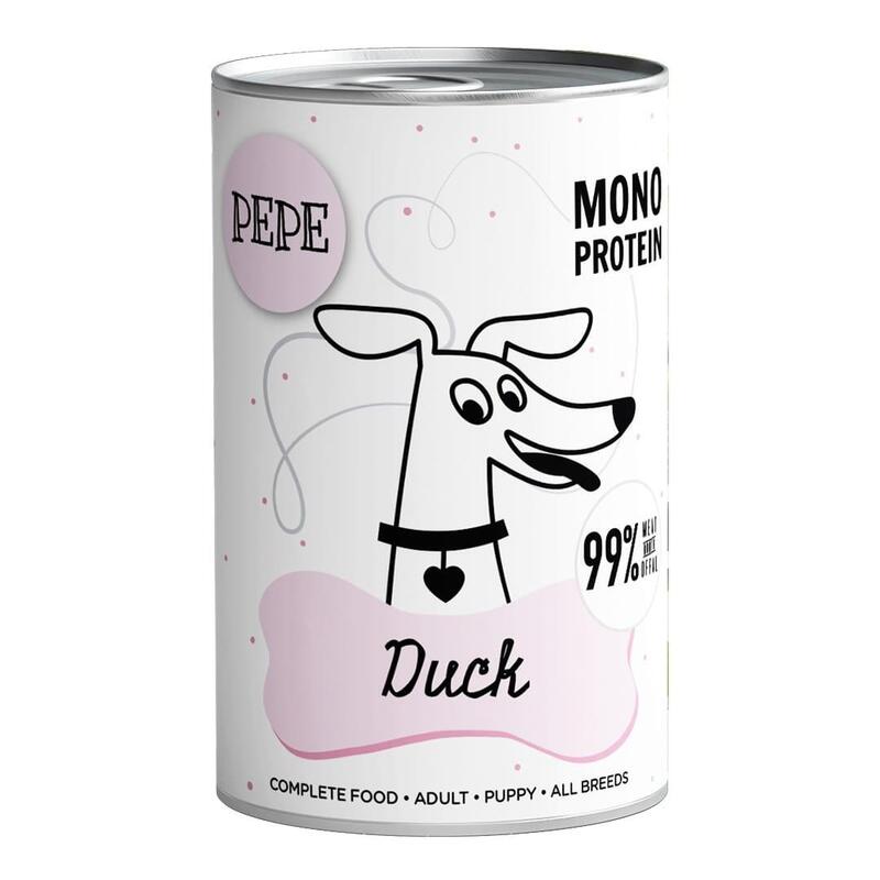Comida Húmeda Para Perros Paka Zwierzaka Pepe Duck 400g