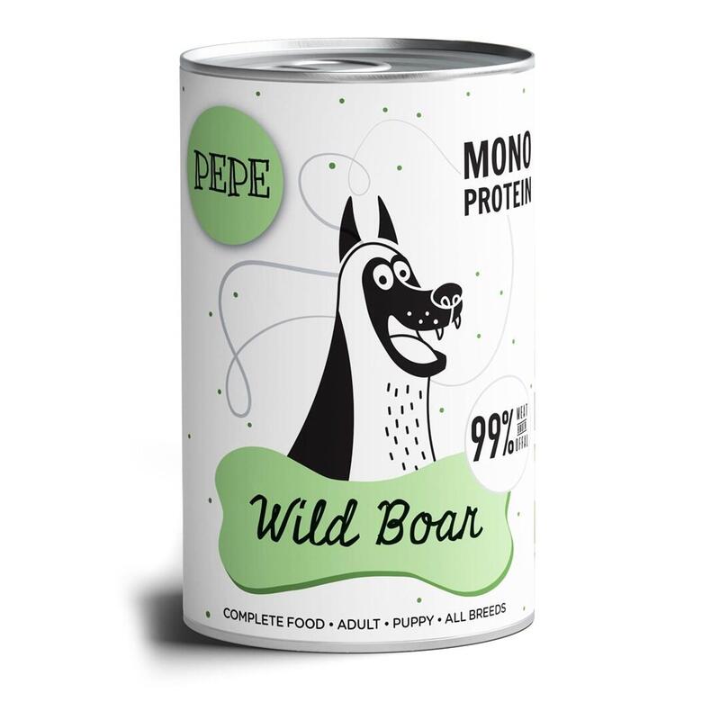 Comida Húmeda Para Perros Paka Zwierzaka Pepe Wild Boar 400g