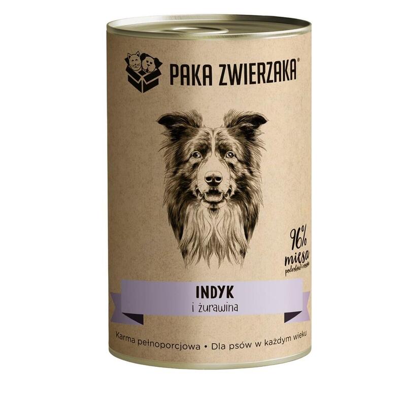 Comida Húmeda Para Perros Paka Zwierzaka Turkey And Cranberries 400g
