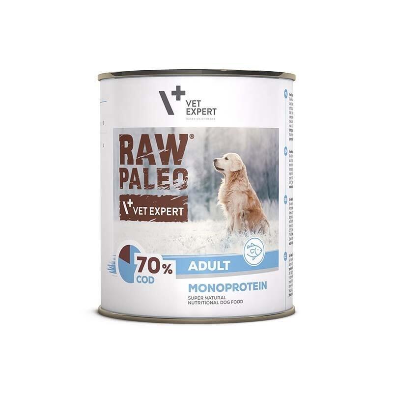 Comida Húmeda Para Perros Raw Paleo Adult Monoprotein Bacalao 800 G