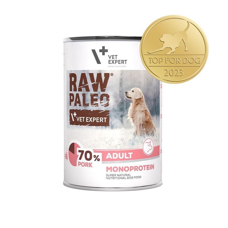 Comida Húmeda Para Perros Raw Paleo Adult Monoprotein Cerdo 400 G