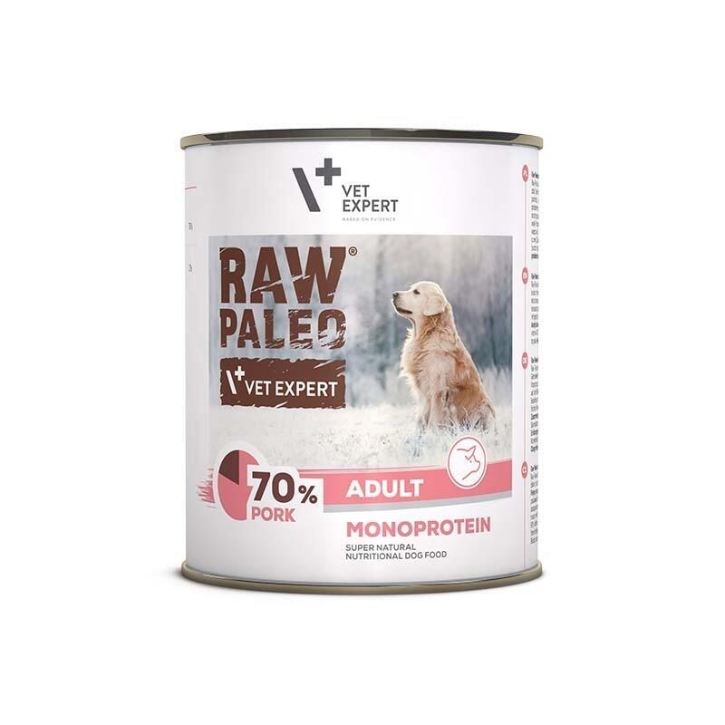 Comida Húmeda Para Perros Raw Paleo Adult Monoprotein Cerdo 800 G