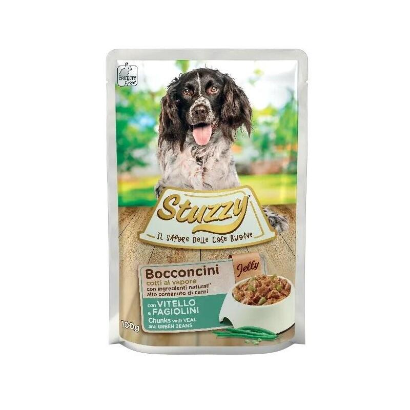 Comida Húmeda Para Perros Stuzzy Chunks With Veal And Green Beans 100 G