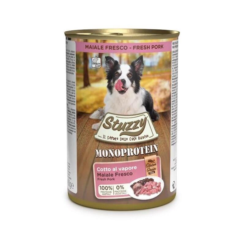 Comida Húmeda Para Perros Stuzzy Monoprotein Cerdo 400 G