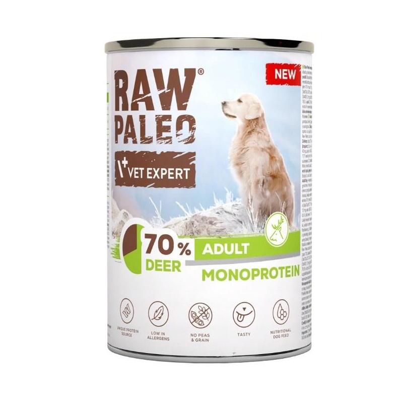 Comida Húmeda Para Perros Vetexpert Raw Paleo Ciervo 400g