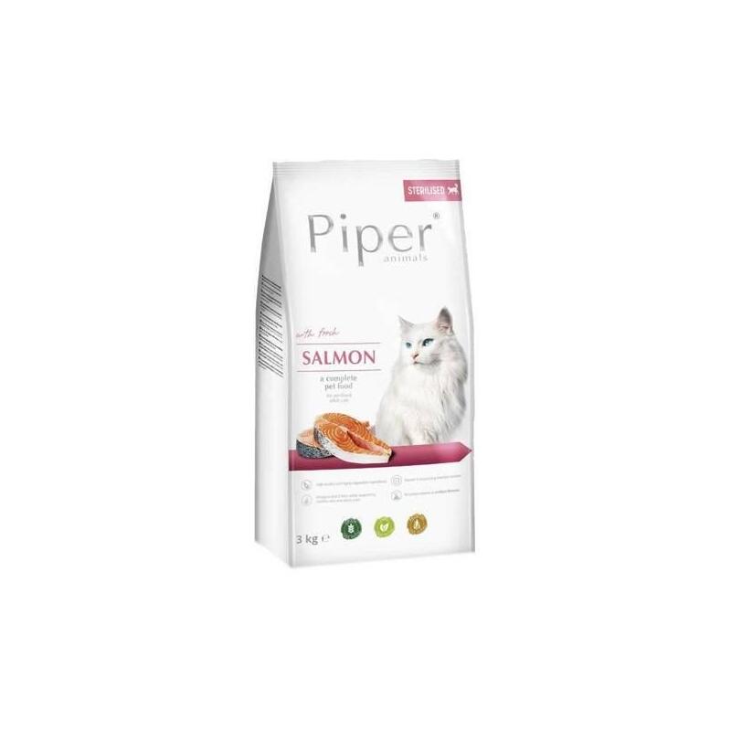 Comida Seca Para Gatos Dolina Noteci Piper Animals With Salmon 3 Kg