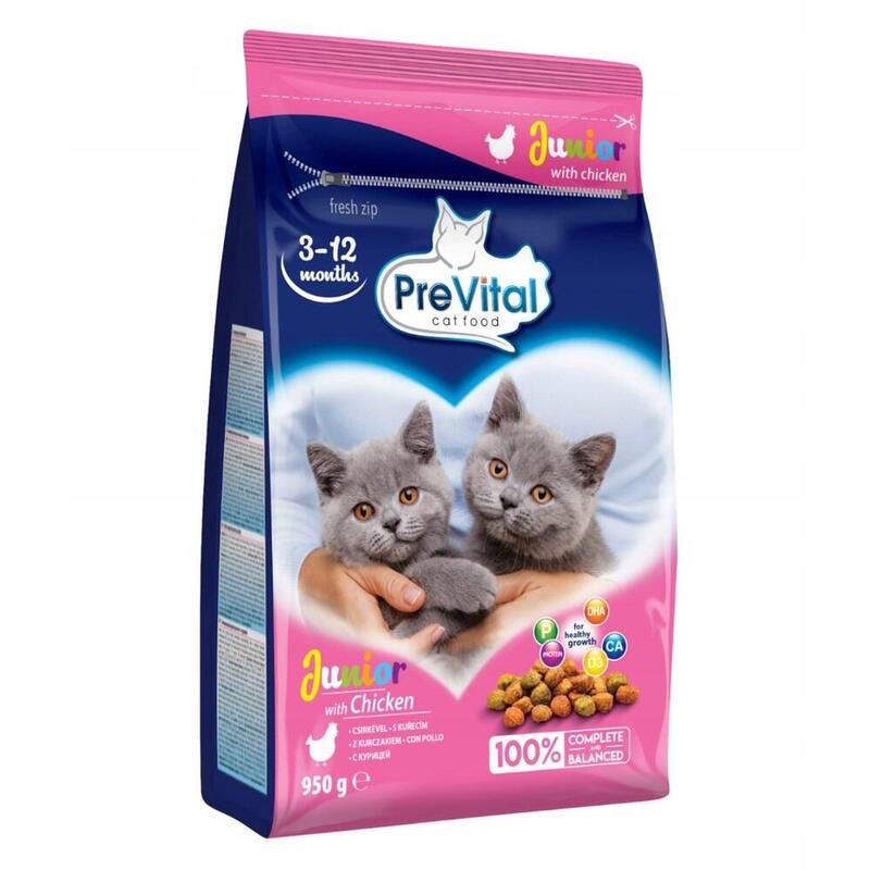 Comida Seca Para Gatos Prevital Junior Chicken 950g