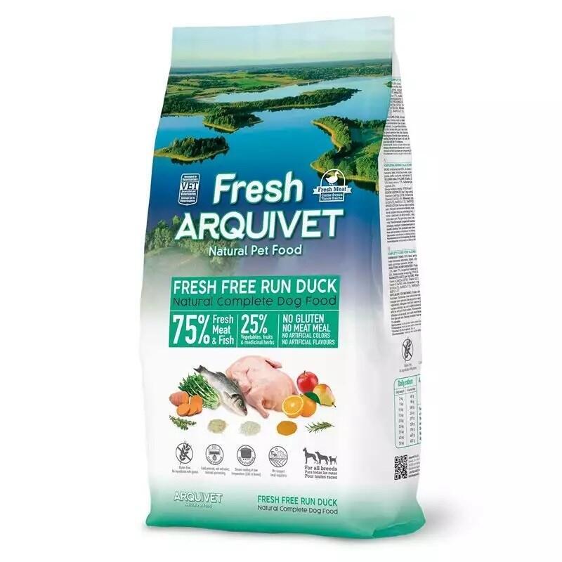 Comida Semi-Húmeda Para Perros Arquivet Pato Fresco Con Pescado Del Océano 2,5 Kg