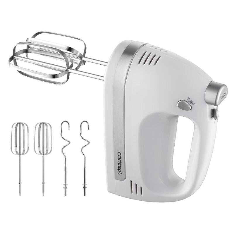 Concept Sr3390 Batidora De Mano, 5 Velocidades, Función Turbo, 500 W, Color Blanco