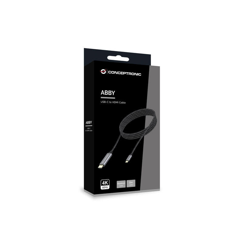Conceptronic Cable Usb-C 3.0 -> Hdmi 4k60hz 2.00m Gr
