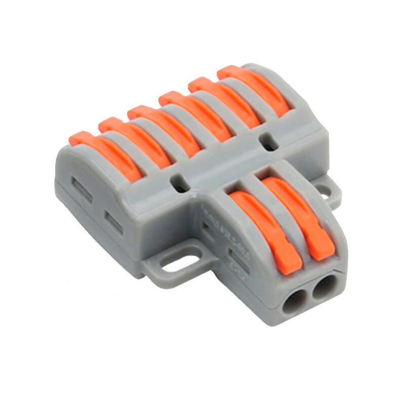 Conector De Cable 2 Entradas Y 6 Salidas Calibre Del Cable 28 ~ 12awg