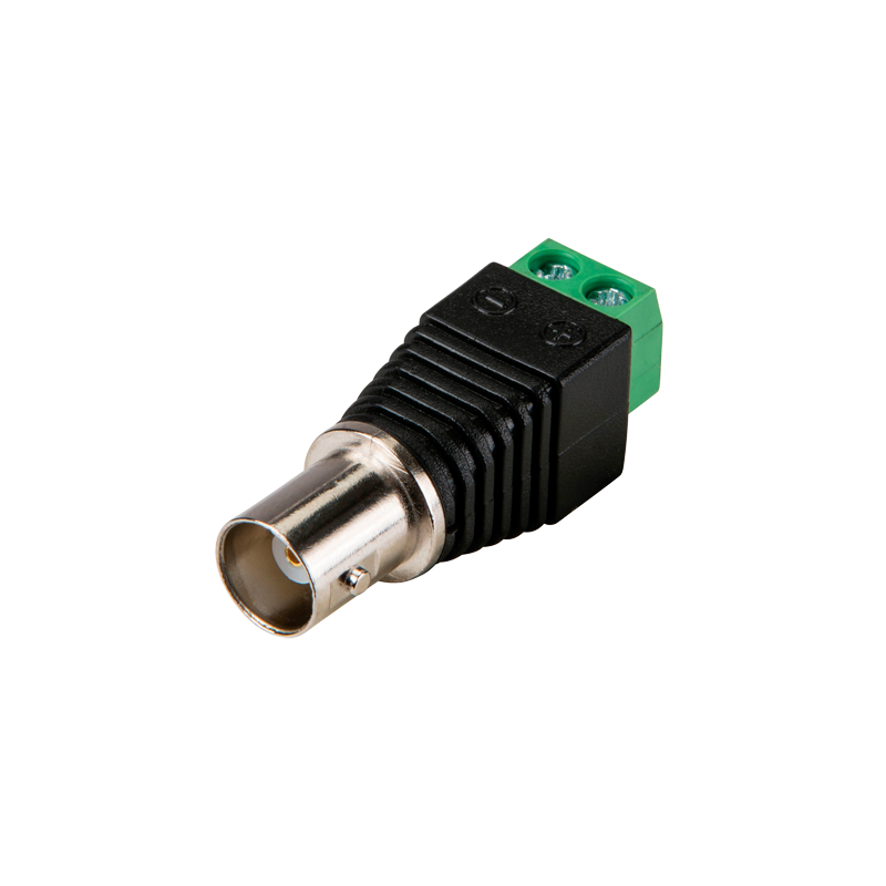 Conector De Vídeo Bnc Hembra Con Salida +/- De 2 Terminales