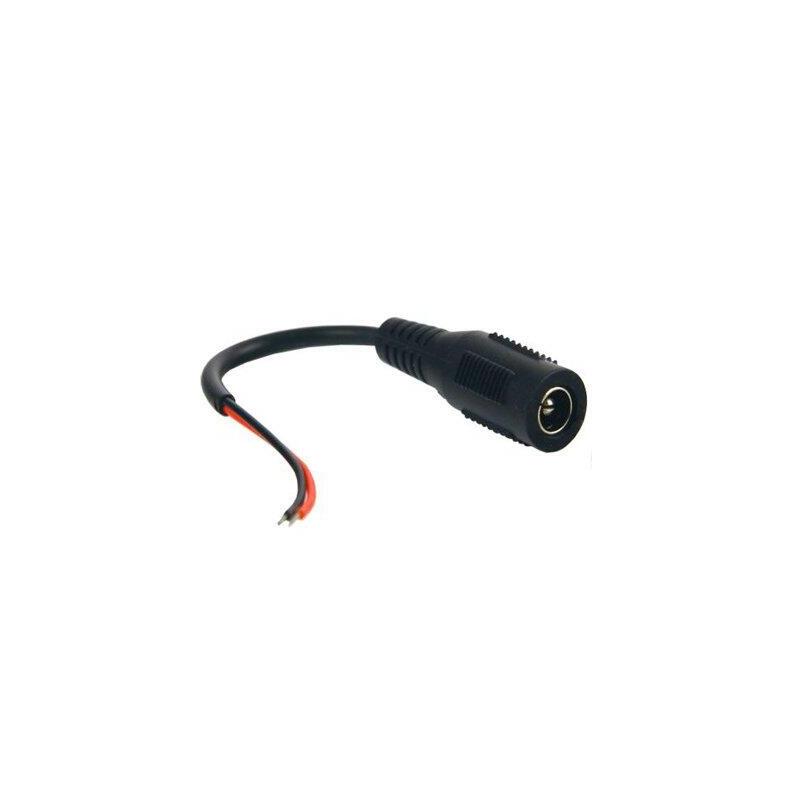 Conector Estándar Hembra De Alimentación Con Cable Rojo Negro Paralelo De 10 Centímetros