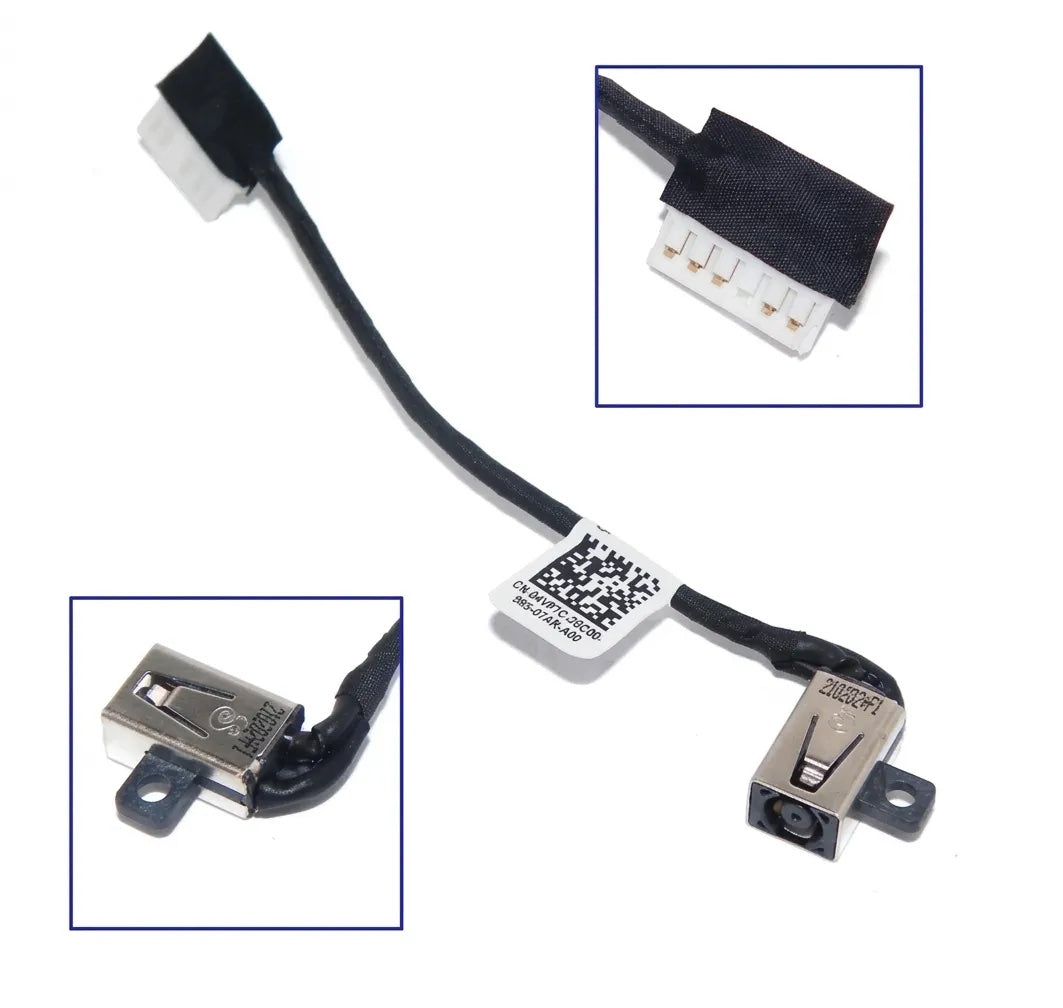 Conector Jack Dc Para Portátil Dell Inspiron 3405 3501 3505, Cable 11Cm Dc301015Q00 Dc301016G00