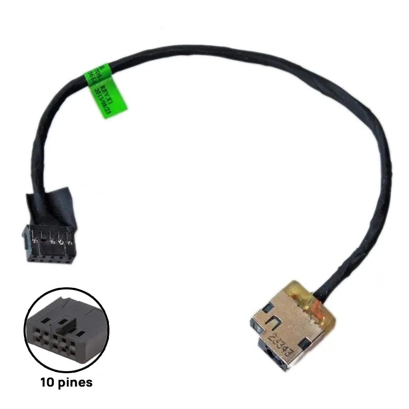 Conector Dc Jack Para Portátil Hp Envy 15-J 15T-J 713705-Sd4 10Pin 19.5Cm 10 Orificios