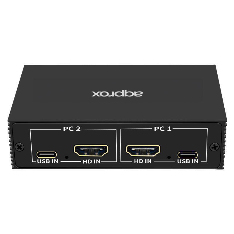 Conmutador Kvm Hdmi Y Usb De 2x1 4k/30hz (3840*2160) Usb Type-C