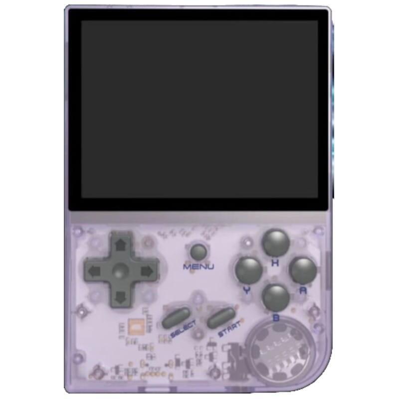 Consola Retro Portátil Anbernic Rg35xx 64gb Púrpura Transparente