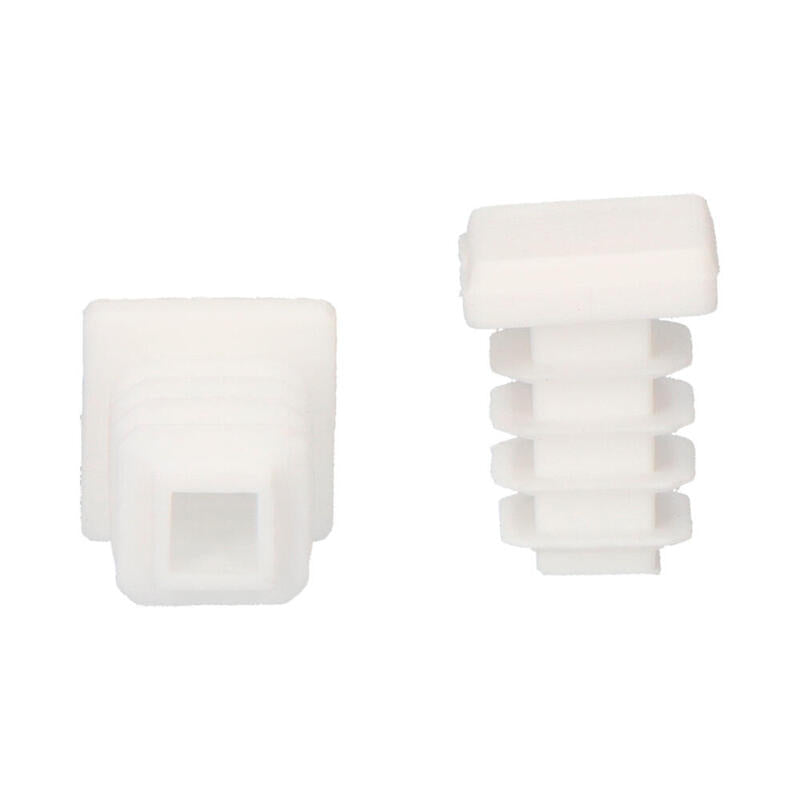 Contera Interior Cuadrada Con Aleta 12x12mm Blanca