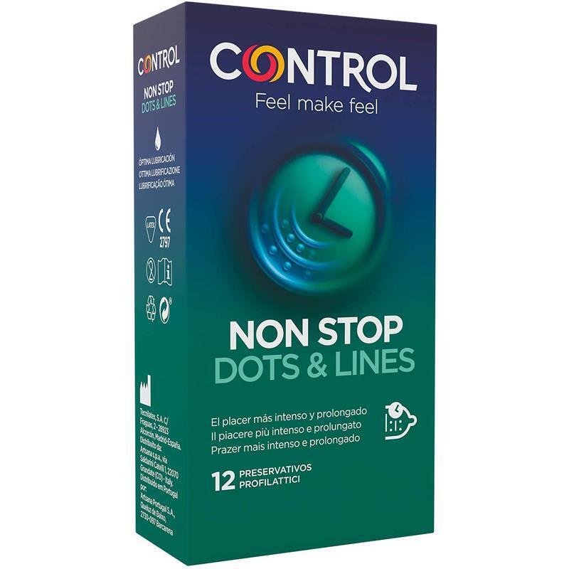 Control - Nonstop Puntos Y Estrias Preservativos 12 Unidades