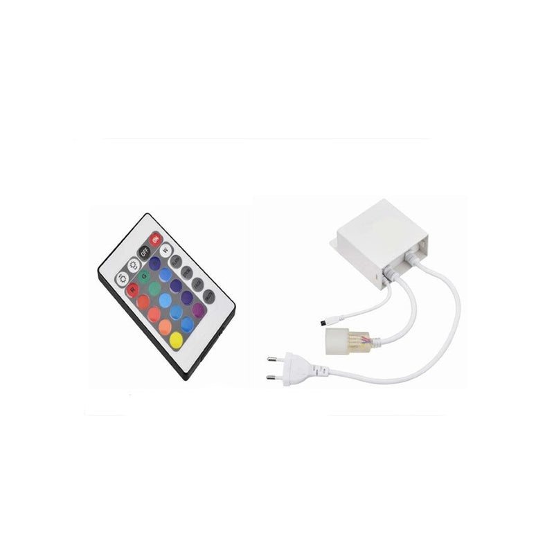 Controlador+Mando Infrarrojo Rgb Tira Led 220v<20metros