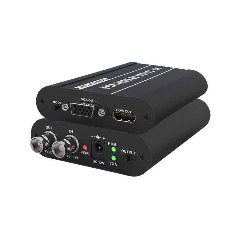 Convertidor Hd-Tvi/Cvi A Hdmi Y Vga Folksafe