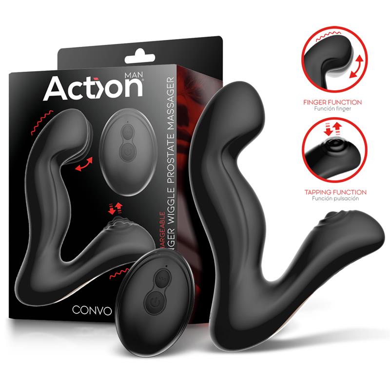 Convo Prostate Stimulator With Tapping And Finger Wiggle Function