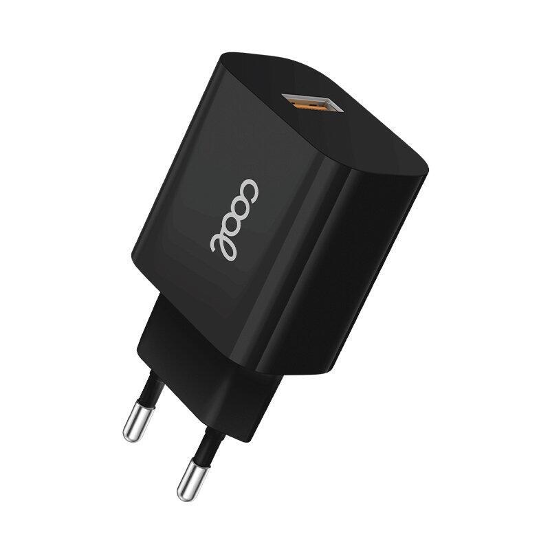 Cool Cargador Red Adaptador 1x Usb Universal (2.4 Amp) Negro
