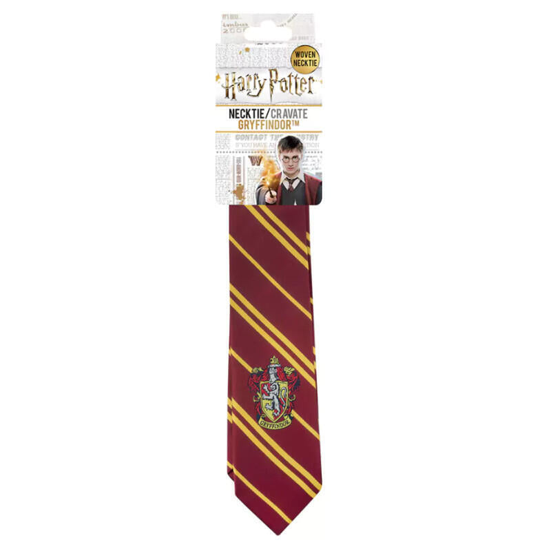 Corbata Harry Potter Gryffindor Logo Tejido