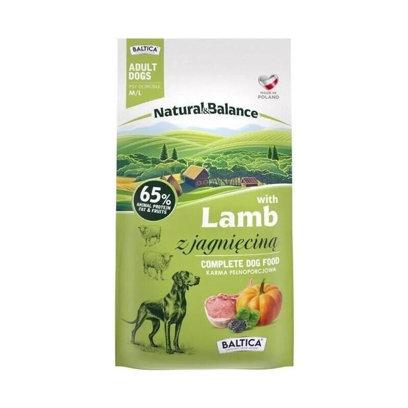 Baltica Natural&Balance Jagniecina M/L 3kg