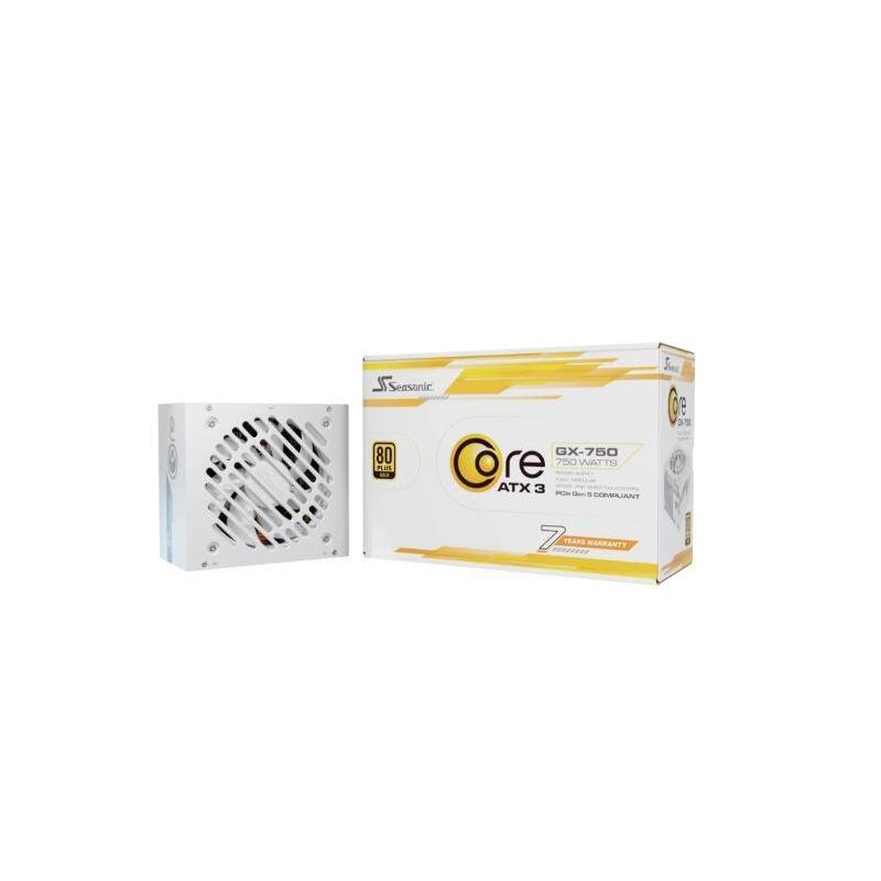 Core Traiseic Gx-750-V2-White 750w, Fuente De Alimentación De Pc White, 1x De 12 Pines Gpu De Alta Potencia, 2x Pcie, Cabal Management, 850 Vatios Srp-Cgx751-A5a32sf-W