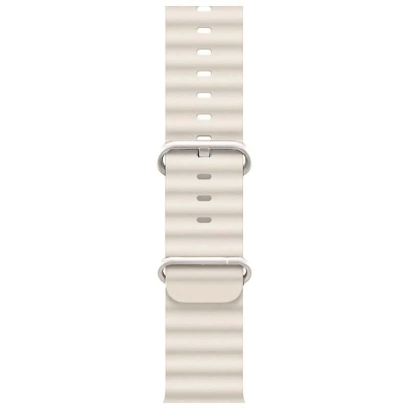 Correa Apple Watch 42/44/45/49mm Wave Blanco Estrella