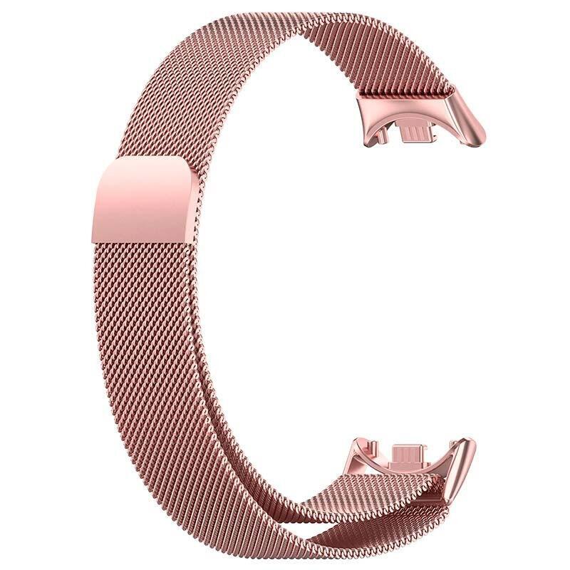 Correa Milanesa Magnética Xiaomi Mi Smart Band 8 Dorado Rosa
