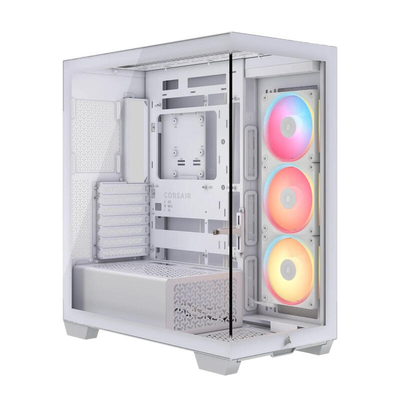 Corsair Geh Midi 3500x Lxr Link Tempered Glass Blanco