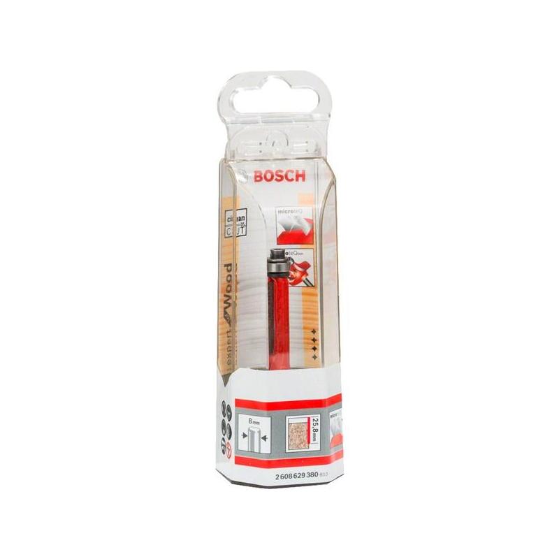 Cortadora A Ras Bosch Professional Expert Para Laminados De Madera, Eje De Ø 9,5 Mm Y Ø De 8 Mm, Doble Filo, Rodamiento Axial De Bolas En La Parte Inferior