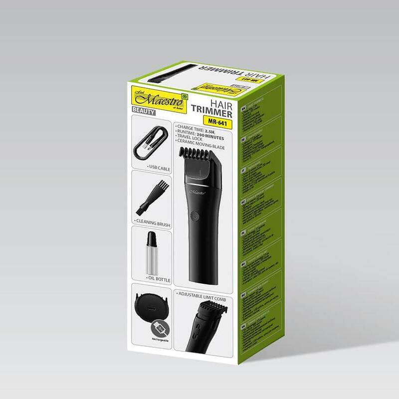 Cortadora De Pelo Usb Maestro Mr-641