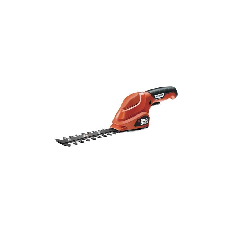 Cortasetos Black+Decker Inalámbrico Gsl300 Naranja/Negro, Batería Li-Ion 1,1 Ah Gsl300-Qw