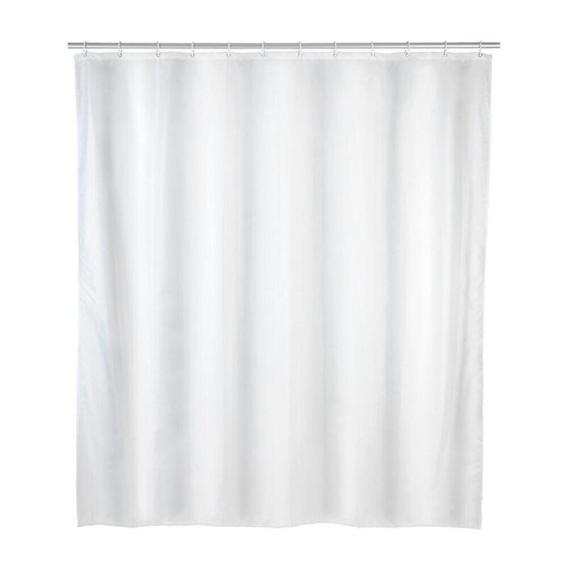 Cortina De Ducha De Poliéster, Blanco, 180 X 200 Cm