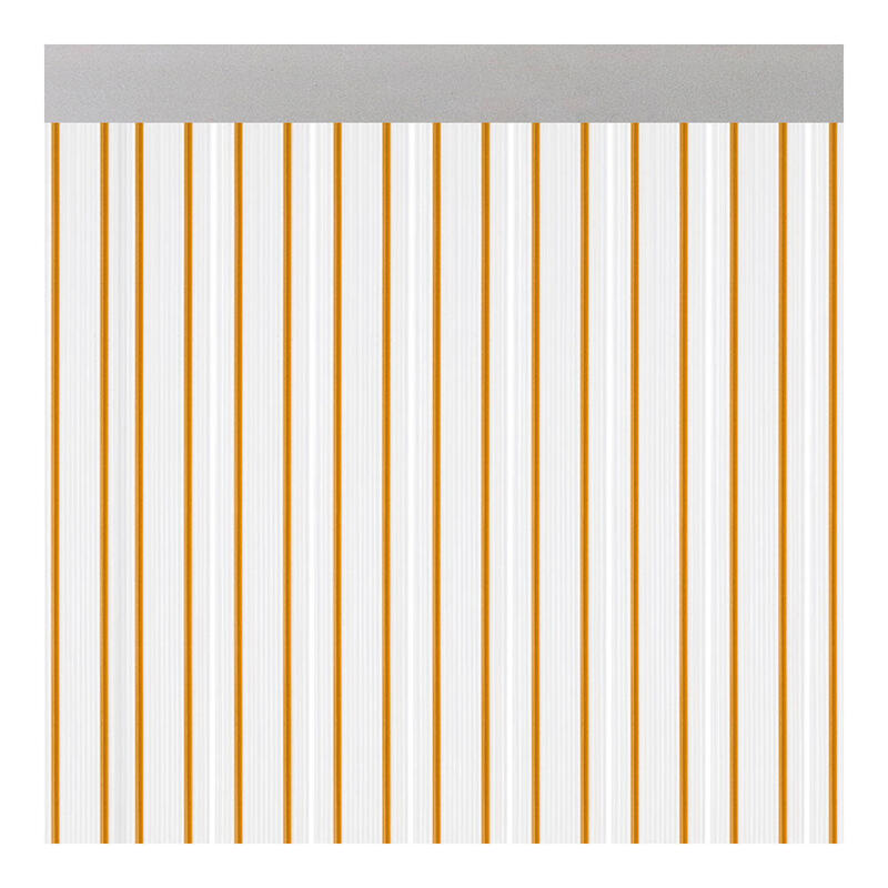 Cortina Puerta Ferrara Transparente Color Miel 90x210cm M63112 Acudam