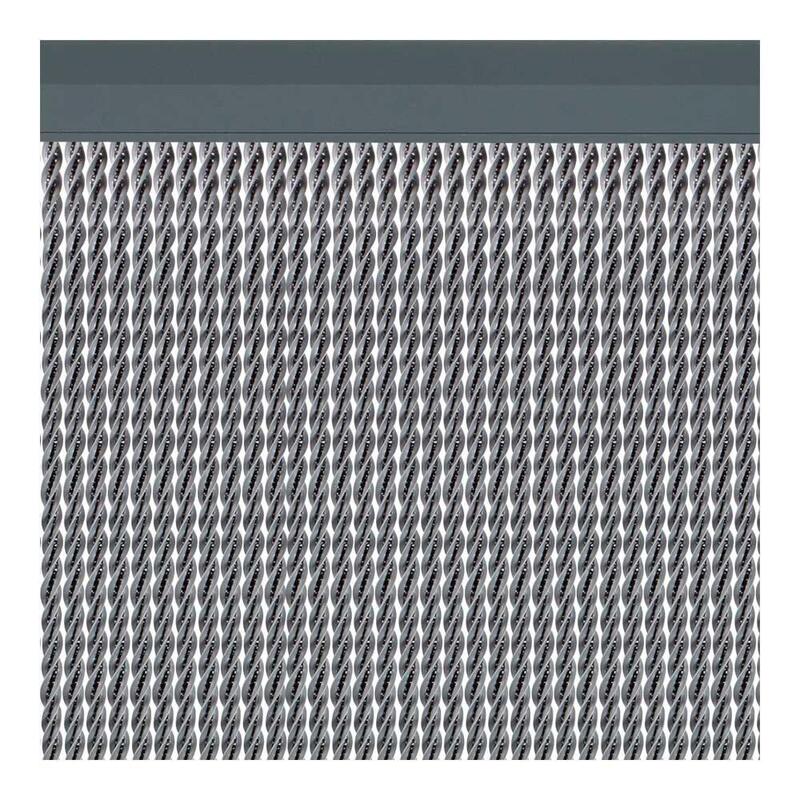 Cortina Puerta Manacor Color Plata 90x210cm M63577 Acudam