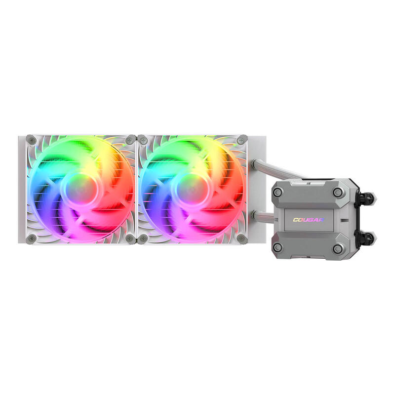 Cougar Cpu Refrigeracion Liquida Poseidon Ultra 240, Argb, Blanco